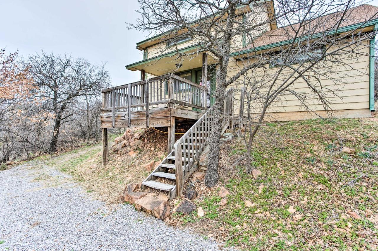 Medicine Park Cabin Rental With Mountain View Extérieur photo